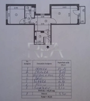 2 camere, Theodor Pallady, decomandat, et. 4, inst. schimb., metrou