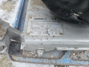 Placa compactoare Weber CF1 - 2013 - 72kg - 2.8 kw - motor Subaru  - imagine 2