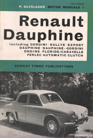 Manuale auto anii 1953-1962: Fiat 500, Opel Olympia, Ford Taunus, Renault Dauphine, Mercedes 180 220 - imagine 8