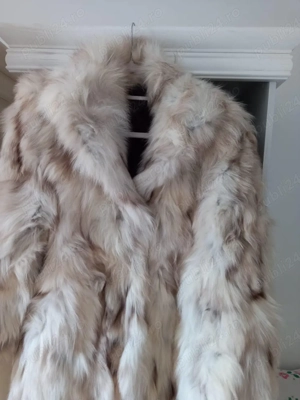 Haina blana vulpe argintie