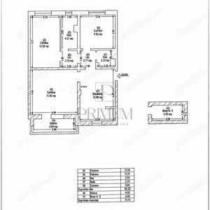 SIMION BARNUTIU - PARTER INALT - 3 CAMERE - 2 BAI - CENTRALA PROPRIE - BALCON - BOXA CF