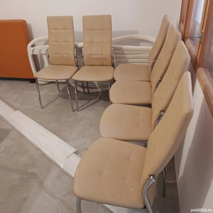   set 6 scaune piele ecologica