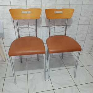 set doua scaune bucatarie piele ecologica