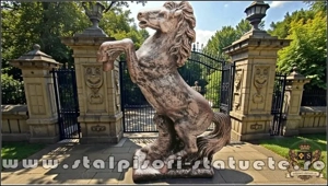 Statuetă căluț mare, arămiu patinat, model S37. - imagine 3