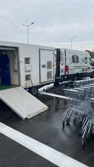    VÂND EMSDAC   Echipament mobil AUTONOM spălare & dezinfectare automată cărucioare