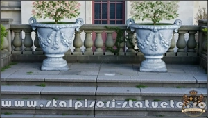 Vaze, ghivece, glastre, vase flori, din beton. - imagine 5