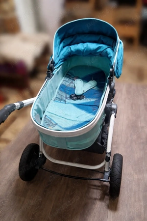 Cărucior combinat Lorelli Aurora, Aquamarine  London-de vanzare - imagine 2