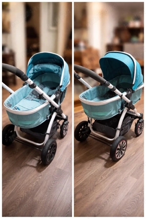 Cărucior combinat Lorelli Aurora, Aquamarine  London-de vanzare