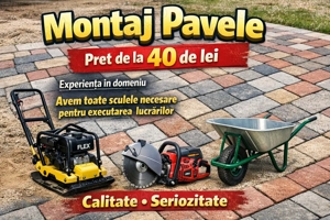 Montaj pavele bordura 