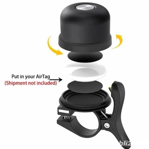 Sonerie 2 în 1 antifurt localizator bicicleta Apple AirTag  GPS Track