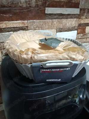 Air Fryer nou tavă silicon si un pachet de hârtie de copt  - imagine 2