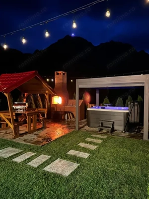 Apartament de lux 2025 | Jacuzzi, curte privată | Vedere Caraiman - imagine 14