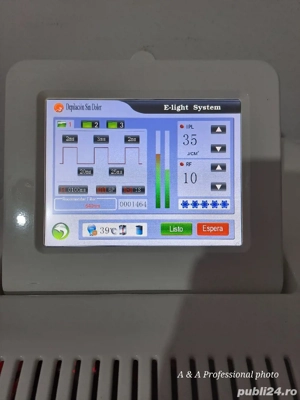 Aparat epilare definitivă SHR   IPL   funcțional, folosit puțin