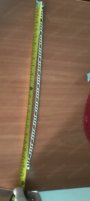 Lant argint masiv barbati detalii in poze si telefon gramaj 100 si celalat este 110 g  - imagine 2