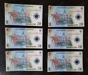 Bancnote 20 lei , Editie Limitata -Serii Consecutive - imagine 2