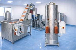 Linie profesionala suc de rosii, bulion , pasta de rosii