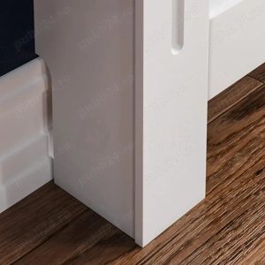 Panou decorativ- Masca calorifer, lemn MDF alb lucios S - imagine 5