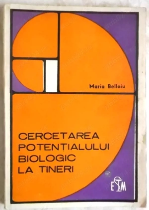 cercetarea potentialului biologic la tineri de maria belloiu stare buna editura medicala 1972 