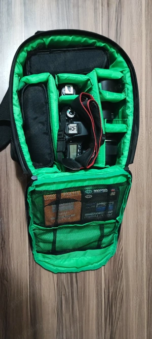 Canon 80D + obiective + stabilizator   kit foto-video complet