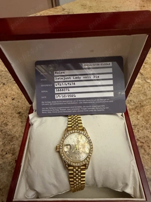 Rolex Datejust de dama full aur 18k cu diamante 26 mm