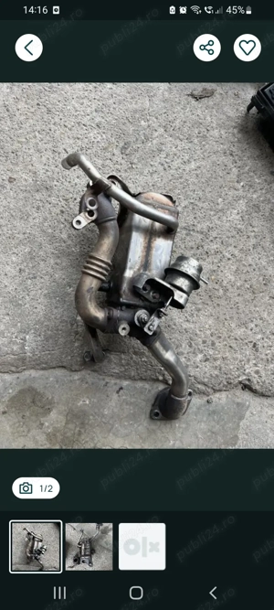 Racitor de gaze pentru opel astra j 