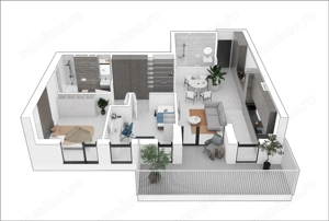 Apartament 3 camere PREMIUM| Încălzire în pardoseală | Eficiență energetică  Dezvoltator imobiliar. - imagine 8