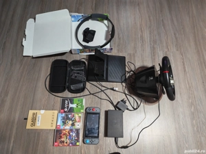 Vând Nintendo switch+ toate accesoriile ( volan , cerc , husa , 3 casete , folie) - imagine 4