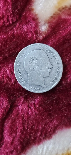 1 krone 1875 argint - imagine 3