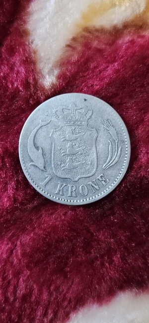 1 krone 1875 argint - imagine 2