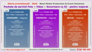 Foto - Video - DJ - Sonorizari +  lumini + fum - pentru toate tipurile de evenimente - imagine 4