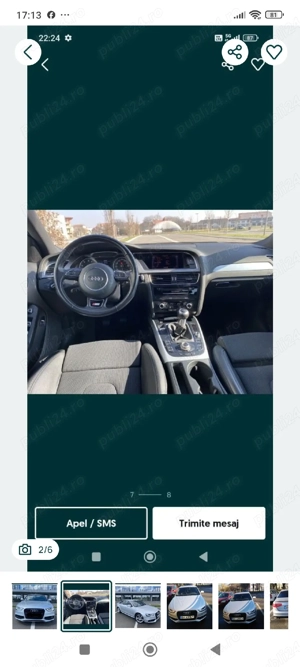 vând A4B8 TFSI 170 cp S-Line Limousinne  - imagine 2