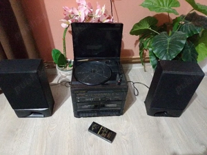 Combina Muzicala Retro Hi-Fi cu Tuner LW, FM, AM, Dublu Casetofon, Pick up și telecomanda. - imagine 4