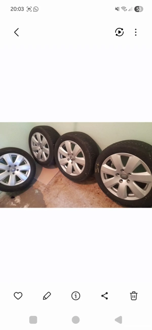 vând jante originale Audi A4  205/55/16 - imagine 3