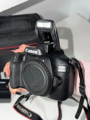 Aparat foto DSLR CANON EOS 4000D, Wi-fi ,negru+ obiectiv 18-55 mm SEE - imagine 2