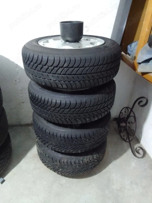 Vând jante impecabile w124 cu 4 pneuri noi de iarnă - imagine 4