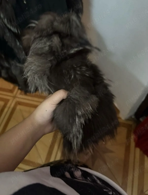 Haină de lux din blană naturală de chinchilla -origine italia