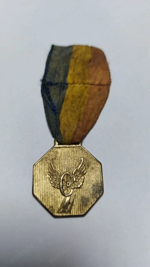 Medalie EXPRESUL C.F.R.   originală, perioadă interbelică - imagine 3