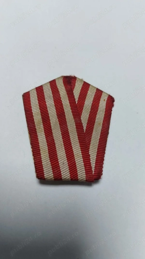 Bareta de panglică (mini-panglică) pentru Medalia  Bărbăție și Credință    România (perioada Carol I