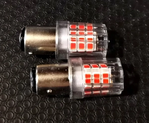 Bec auto cu LED roșu BAY15DP21/5W