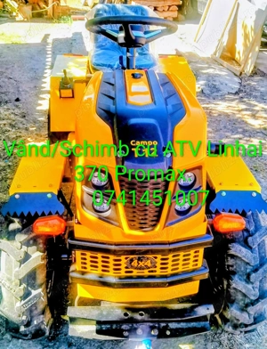 Vând Minitractor -Motocultor Nou, diesel 18 cp, plug și freză tractată,articulat și tracțiune 4 4