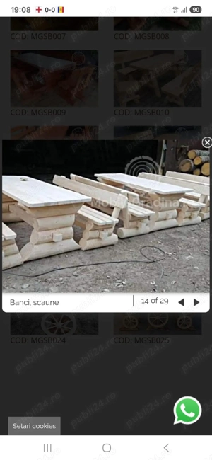 Mese rustice facem și la comandă  - imagine 2