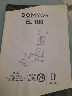 Bicicleta Eliptica marca Domyos 100 Decathlon - imagine 3
