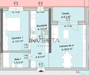 Apartament 2 camere, Marasti – zona The Office, proiect premium - imagine 2