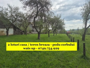 lot casa - teren breaza - podul corbului - de vânzare - 2 loturi de vânzare 