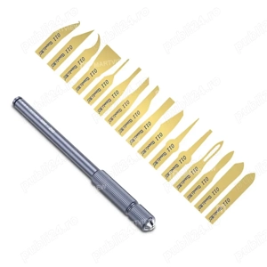 Bisturiu GSM BGA instrument indepartare adeziv clips metalic flexibil