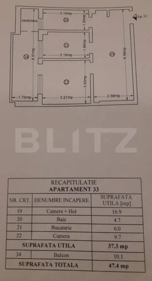 Apartament 2 camere, etaj intermediar, zona Tatarasi - imagine 10