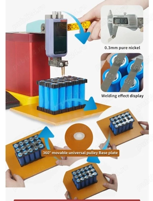 Aparat sudura in puncte acumulatori Glitter 801D 12KW supercondensator - imagine 4