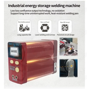 Aparat sudura in puncte acumulatori Glitter 801D 12KW supercondensator - imagine 3