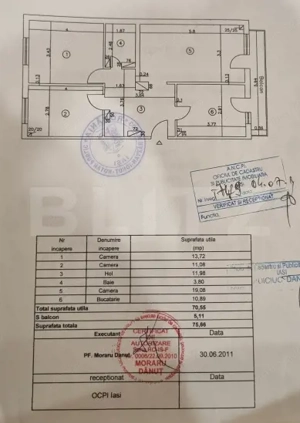 Apartament 3 camere, 70.55 mp, zona Lunca Cetatuii - imagine 15