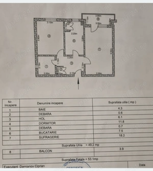 Vând apartament in centrul orașului Tulcea deasupra restaurantului Tridentul mare - imagine 2